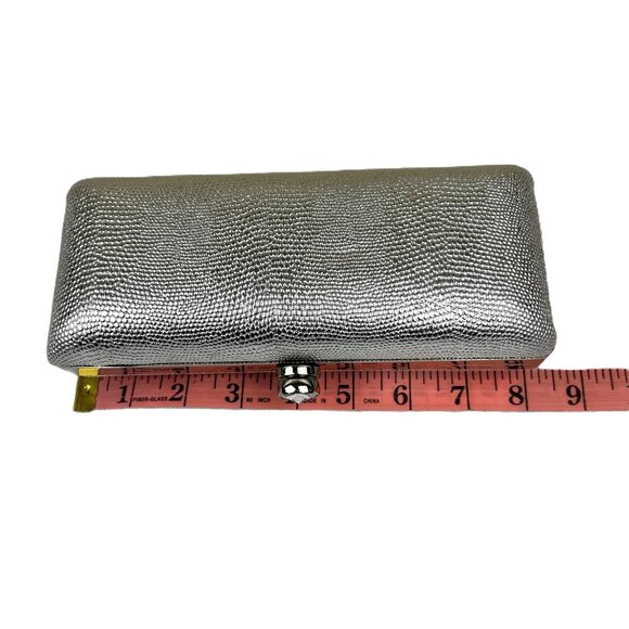 Victoria's Secret Shiny Silver Hard Shell Purse - Picture 5 of 7